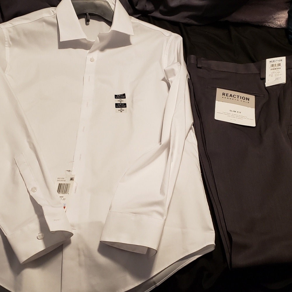 Kenneth Cole pants and shirt